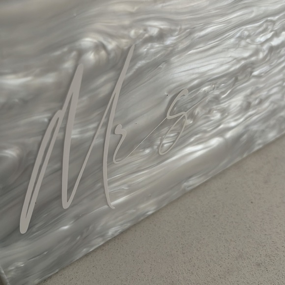 NEW “Mrs” Custom Acrylic Clutch - Picture 3 of 7
